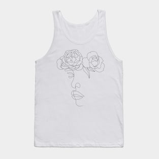 fashion line illustration Tank Top